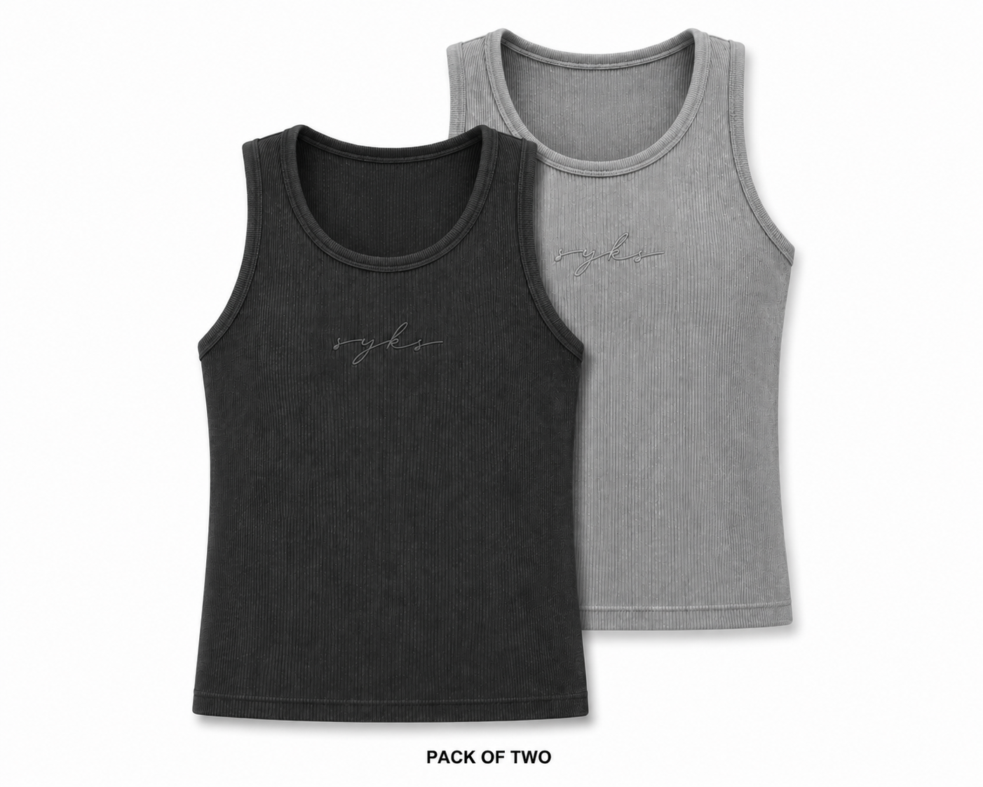 Premium Ultra-Soft Cotton Fitted Tank [2 Pack]