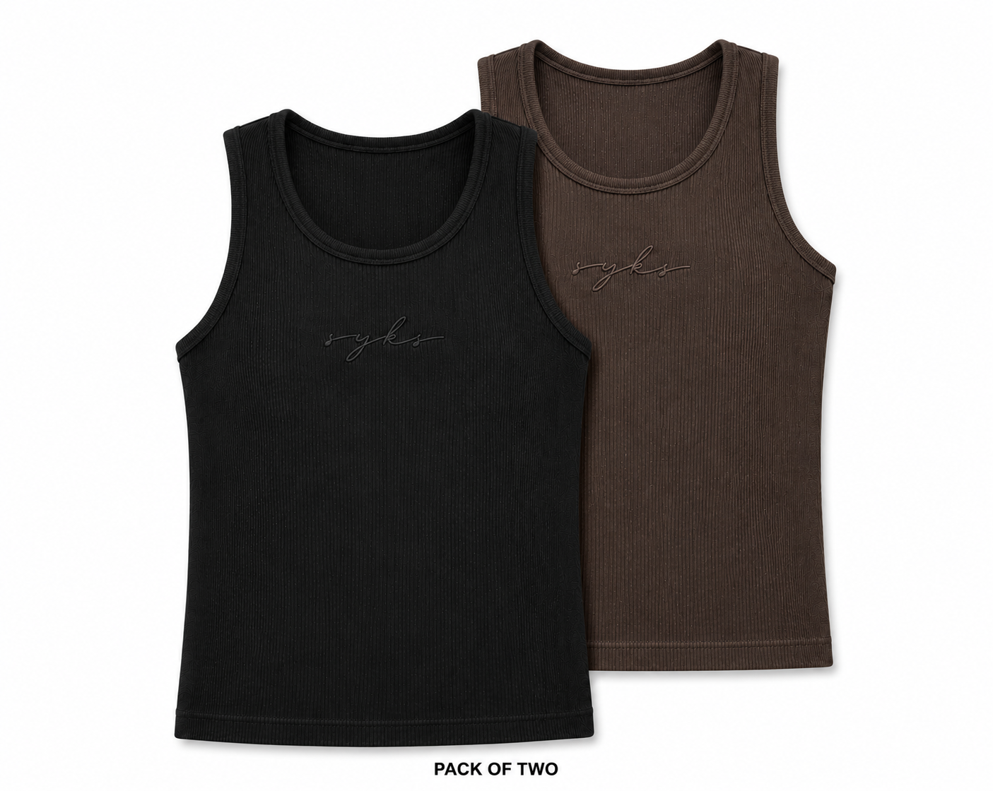 Premium Ultra-Soft Cotton Fitted Tank [2 Pack]
